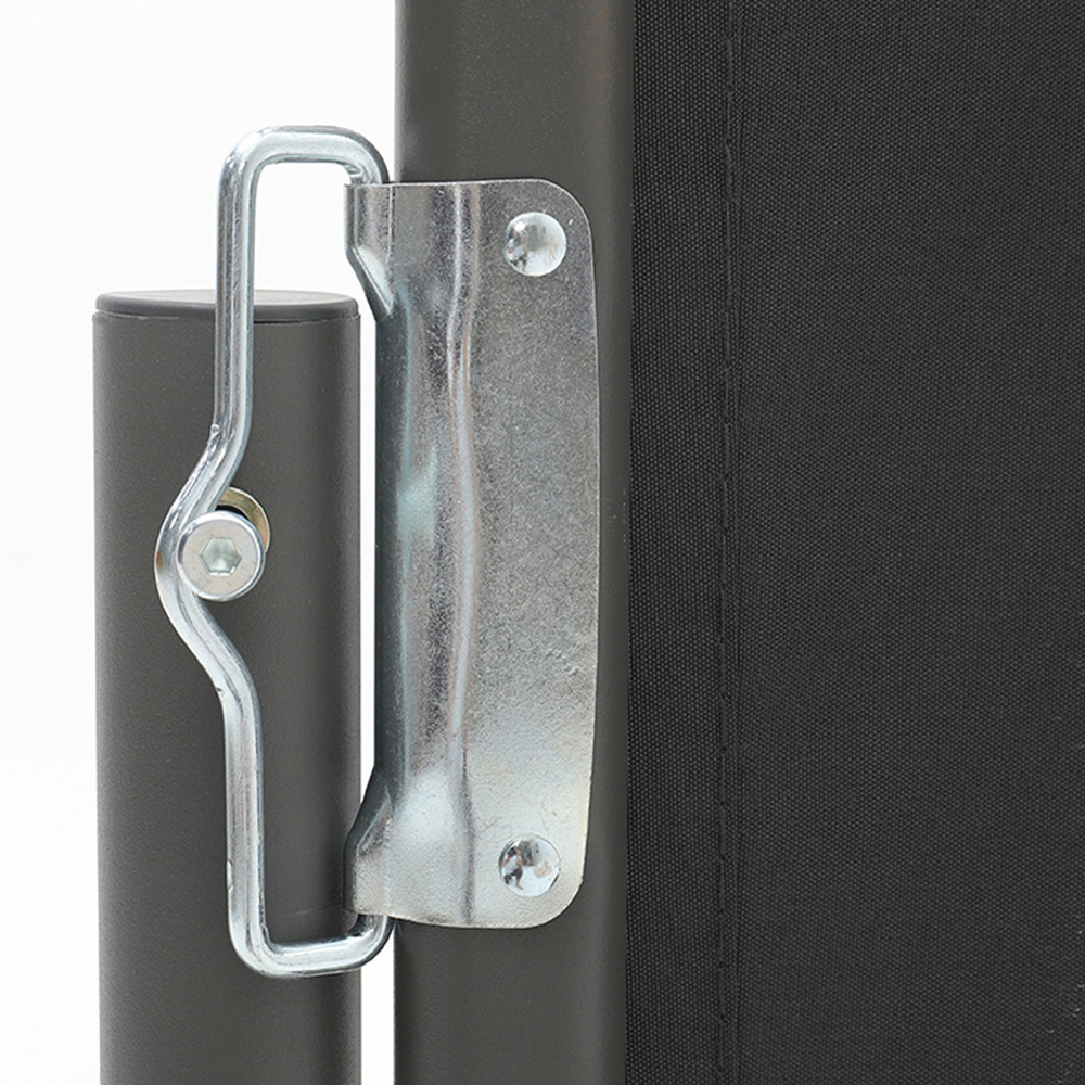 Living and Home Dark Grey Retractable Side Awning 3 x 1.4m Image 4