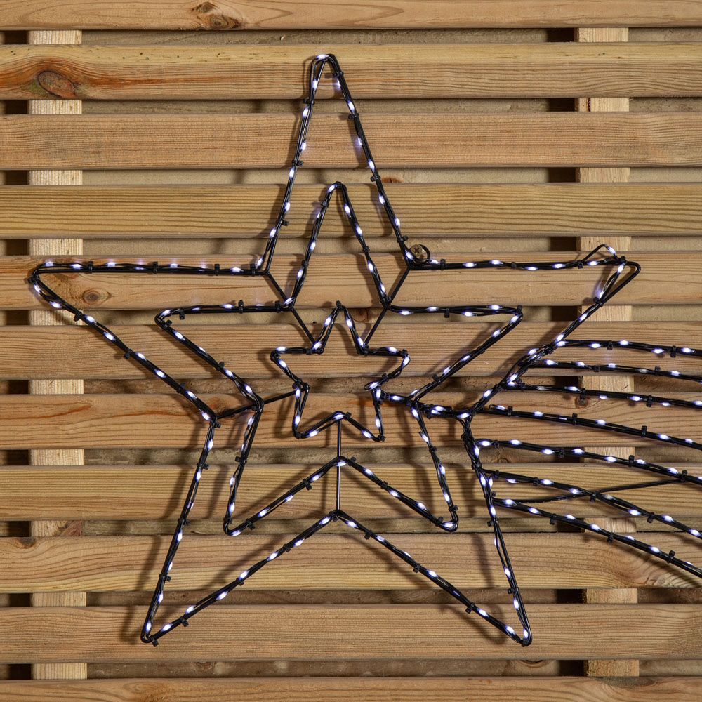 Samuel Alexander 373 Twinkling White LED Light-Up Shooting Star Christmas Decoration 49cm x 1.19m Image 7