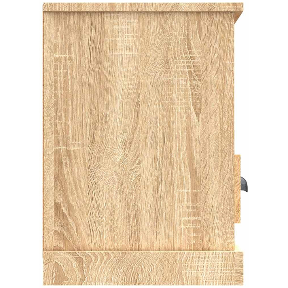 vidaXL 3 Drawer 3 Shelf Sonoma Oak TV Cabinet Image 8