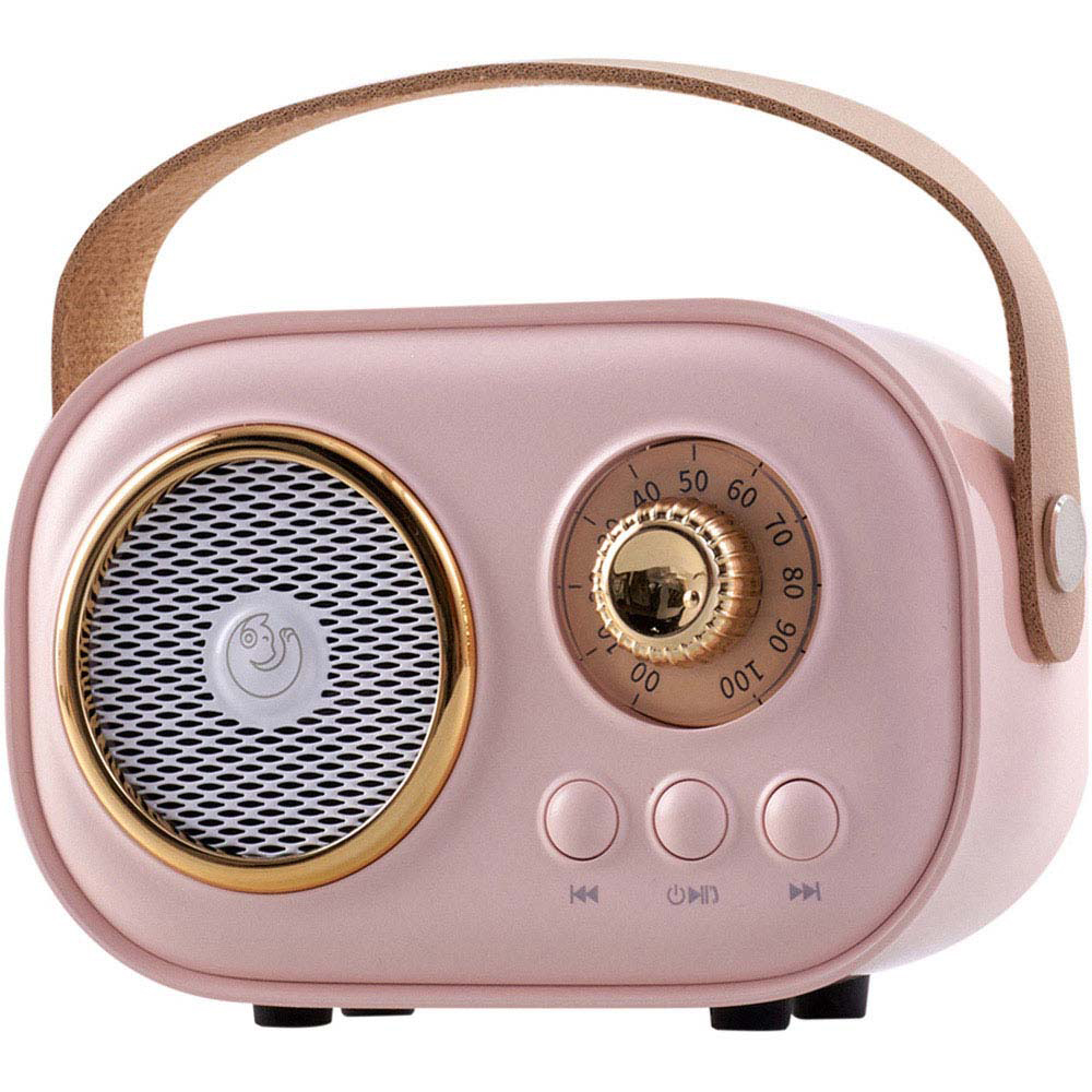 H&O Direct Pink Mini Portable Bluetooth Karaoke Machine with 2 Wireless Microphone Image 3