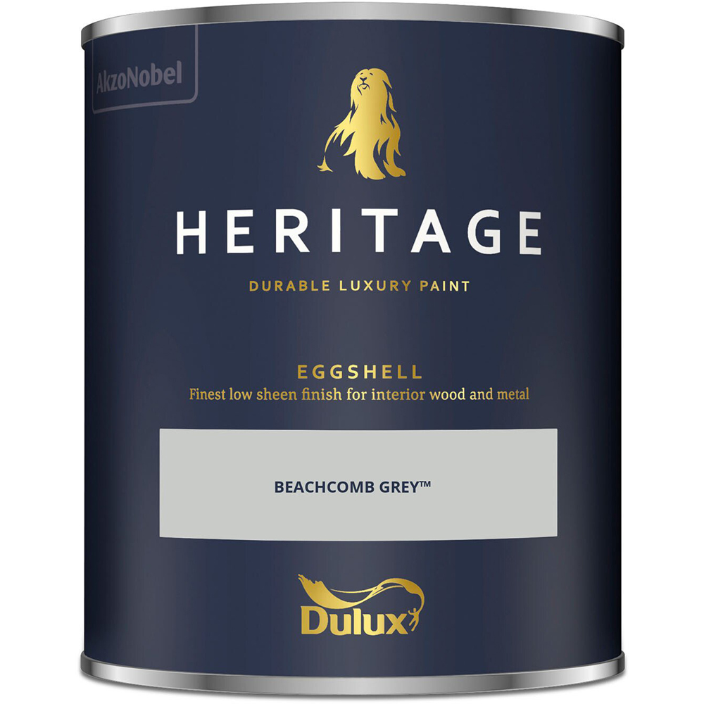 Dulux Heritage Wood and Metal Beachcomb Grey Eggshell Paint 750ml Image 3