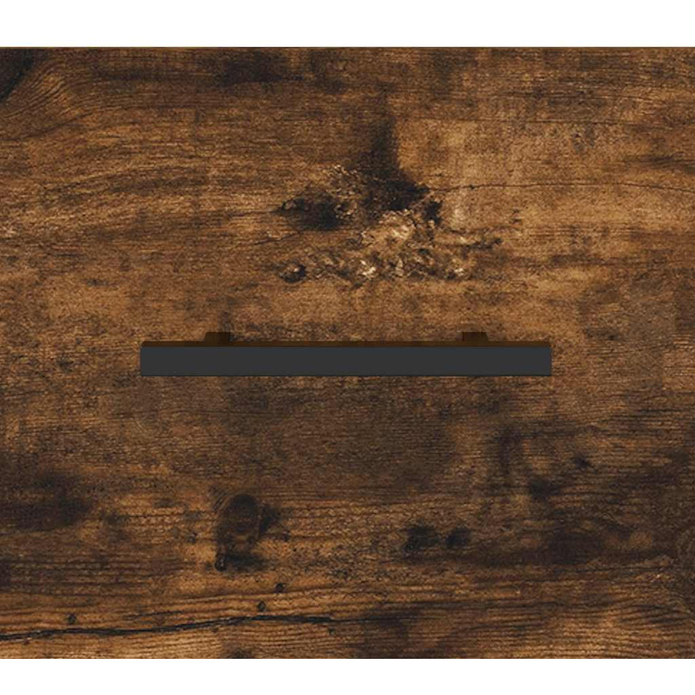 vidaXL 2 Door 2 Drawer Smoked Oak Sideboard Image 9