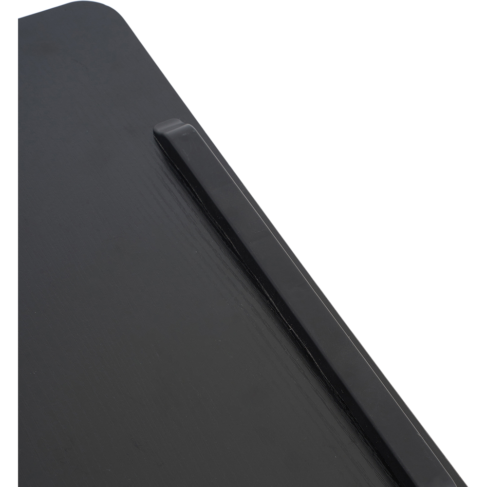 Living and Home Black Adjustable Mobile Table with Foldable Top and Lockable Castors Image 4