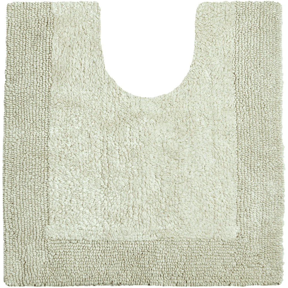 Allure Bath Fashions Elegance Sage Green Reversible Heavyweight Pedestal Mat Image 1