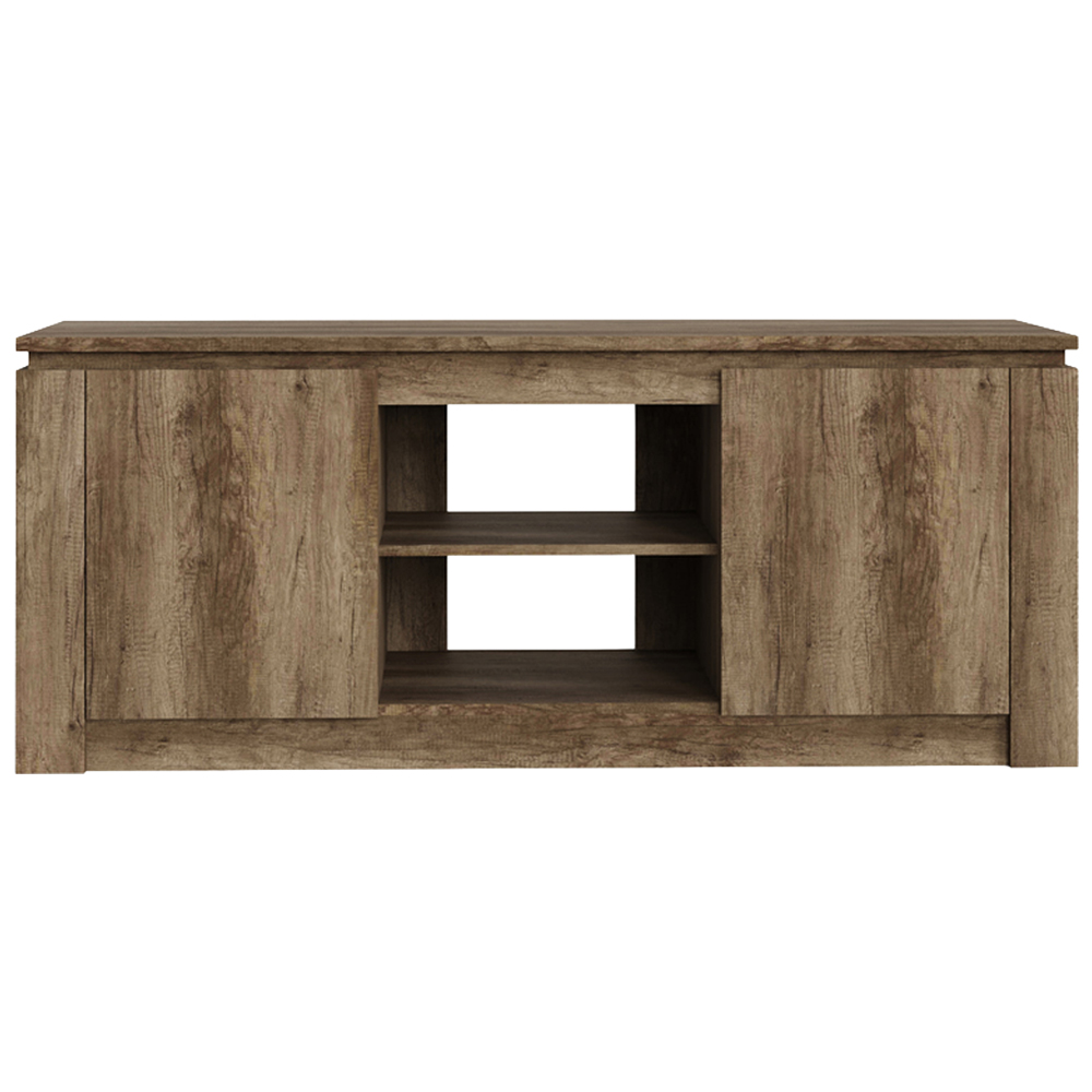GFW Canyon 2 Door 2 Shelf Oak TV Unit Image 5