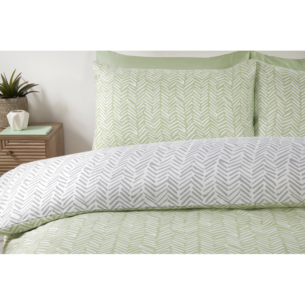 Rapport Home Helston Double Green Duvet Set Image 3