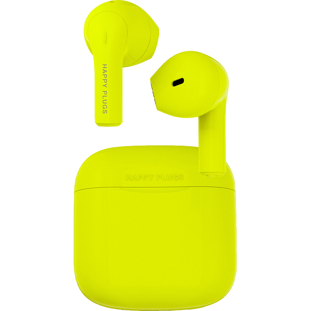 AVF Neon Yellow Happy Plugs Joy True Wireless Earphones Image 3