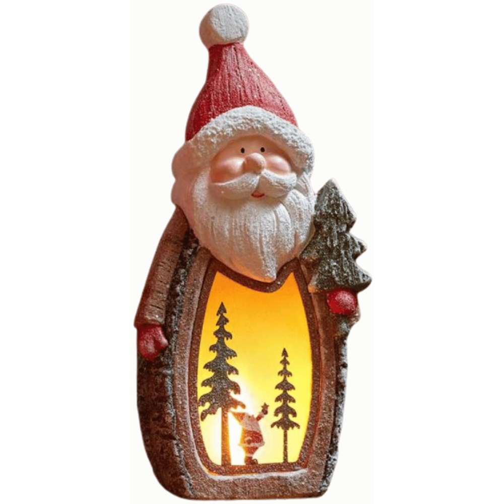Samuel Alexander Warm White LED Light-Up Woodsman Glow Santa Christmas Decoration 45cm Image 2
