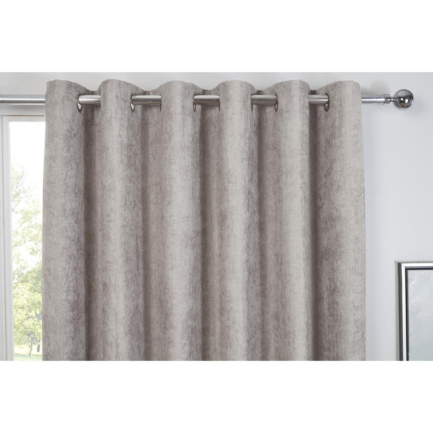 Alden Thermal Curtains - Dove Grey / 229cm / 168cm Image 3
