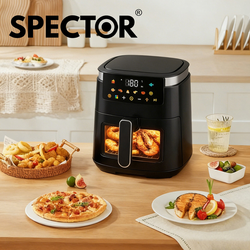 Spector FR1008-BK-UK Black Oil-Free Digital Air Fryer 5L 1250W Image 8