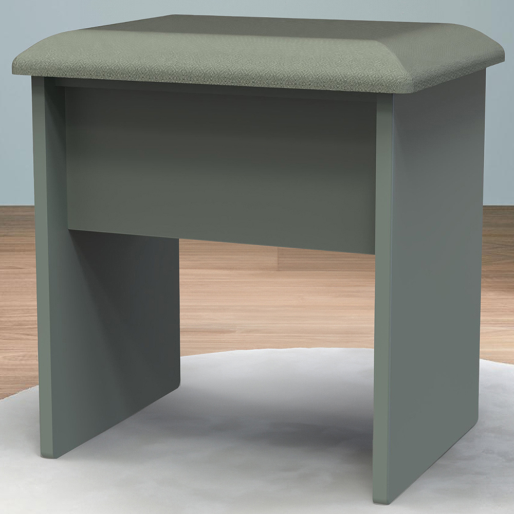 Crowndale Las Vegas Reed Green Vanity Stool Ready Assembled Image 1