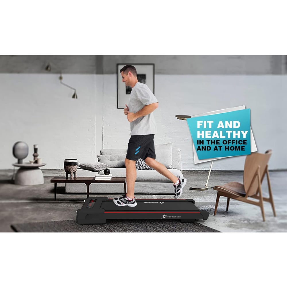 Strongology Motionic Black Slimline Treadmill with Bluetooth Image 4