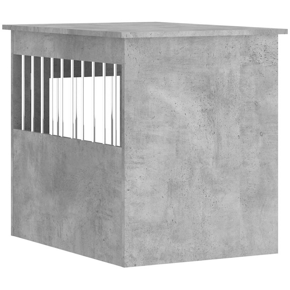 vidaXL Concrete Grey Processed Wood Dog Crate Furniture 55 x 75 x 65cm Image 8