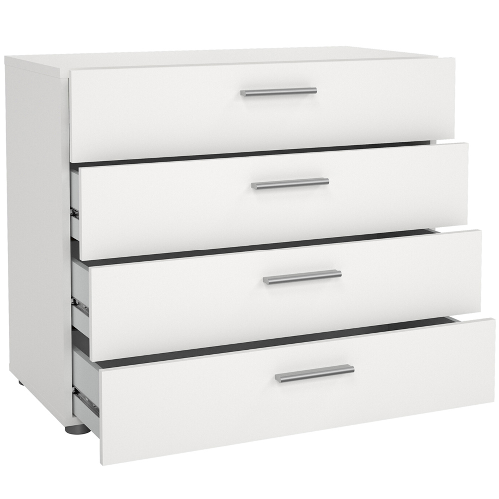 Florence 4 Drawer White Chest of Drawers Image 4