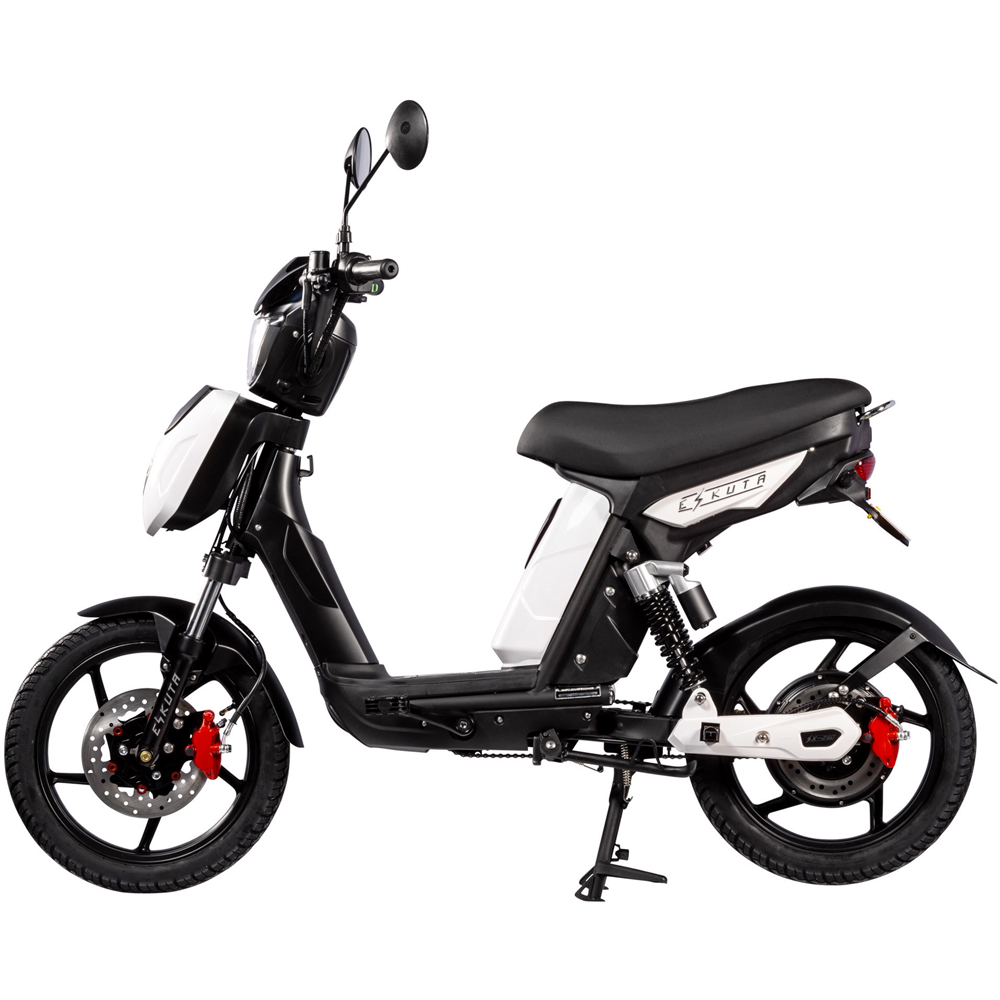 Eskuta SX-250 Classic Gloss White Electric Bike 48V Image 3