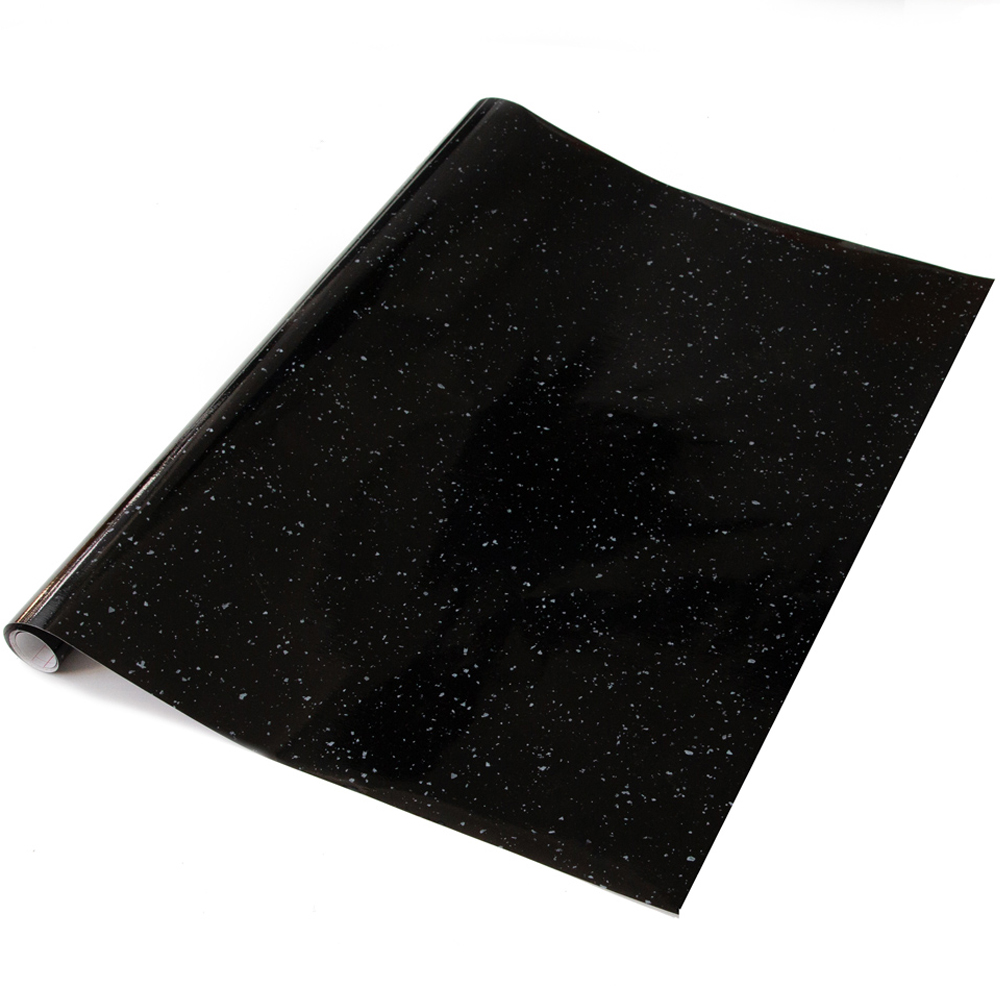 d-c-fix Granite Quartz Black Sticky Back Plastic Vinyl Wrap Film 67.5cm x 15m Image 2