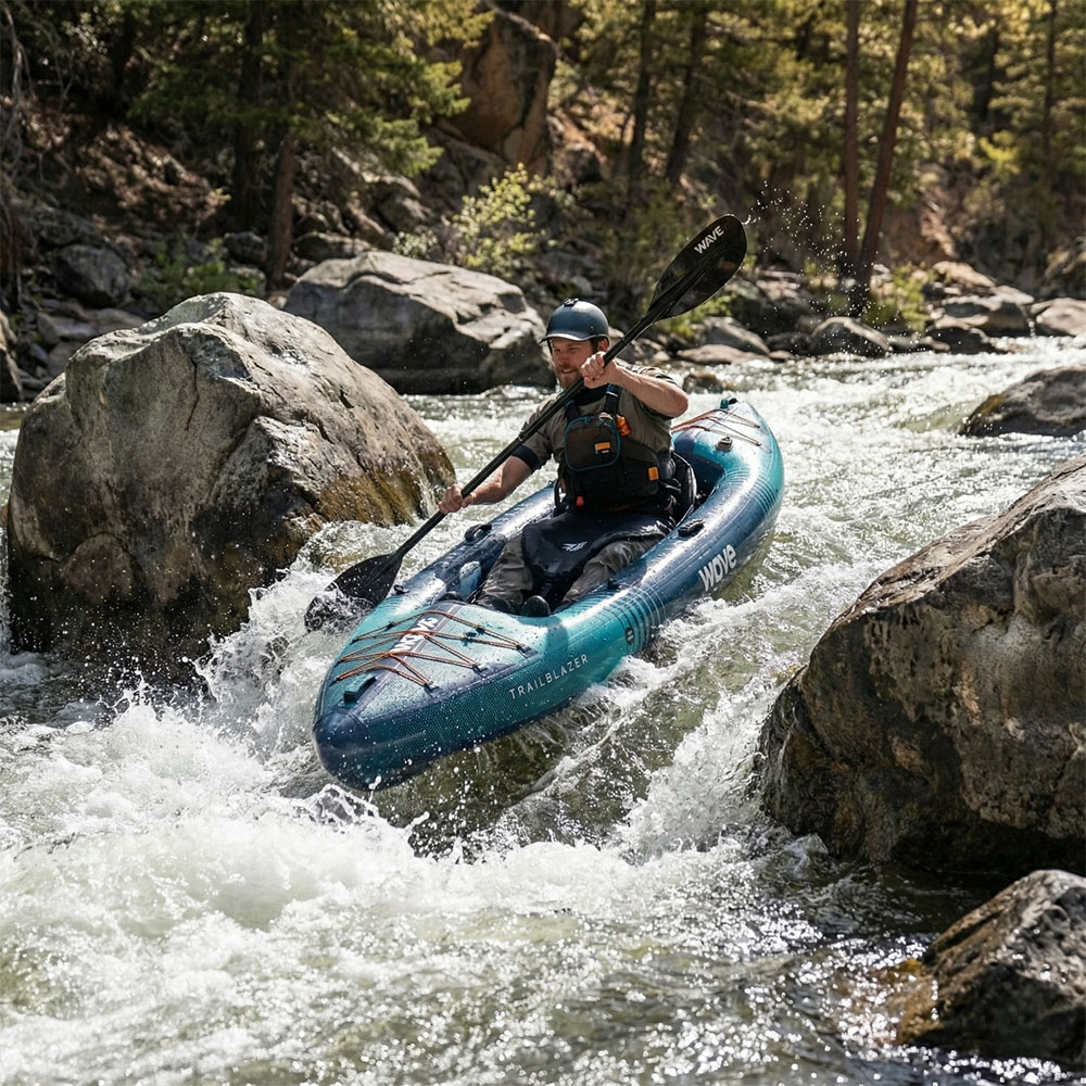 Wave Trailblazer 3.0 Single Person Navy Kayak Image 8