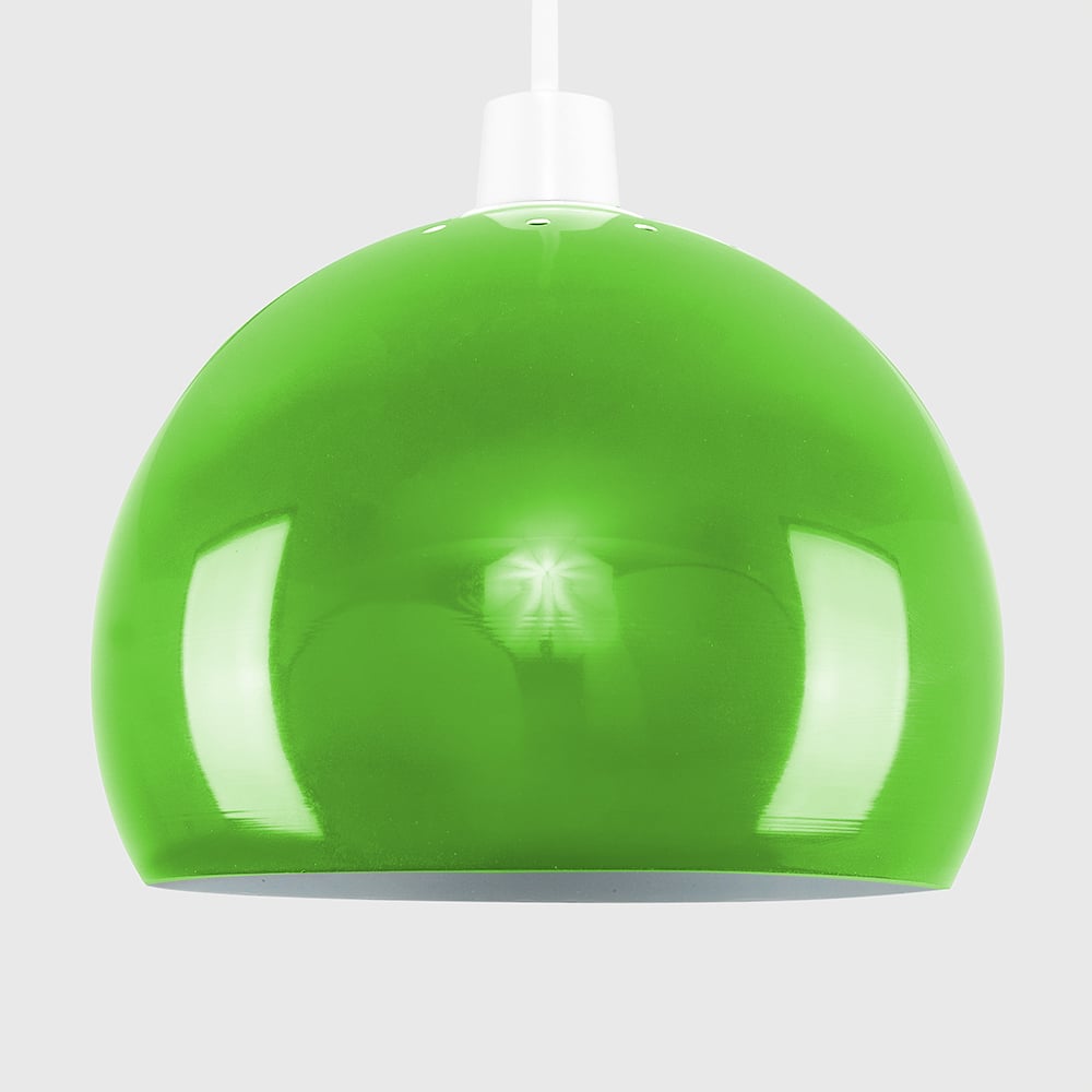 ValueLights Green Arco Mini Metal Pendant Light Shade Image 3