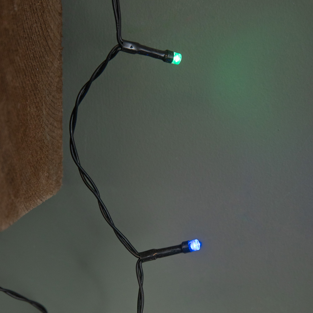 Samuel Alexander 24 Multicoloured LED Multi-Action Battery Operated Christmas String Light 2.3m Image 4