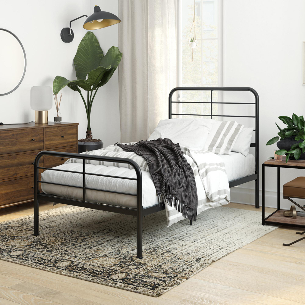 Dorel Millie Single Black Metal Bed Image 8