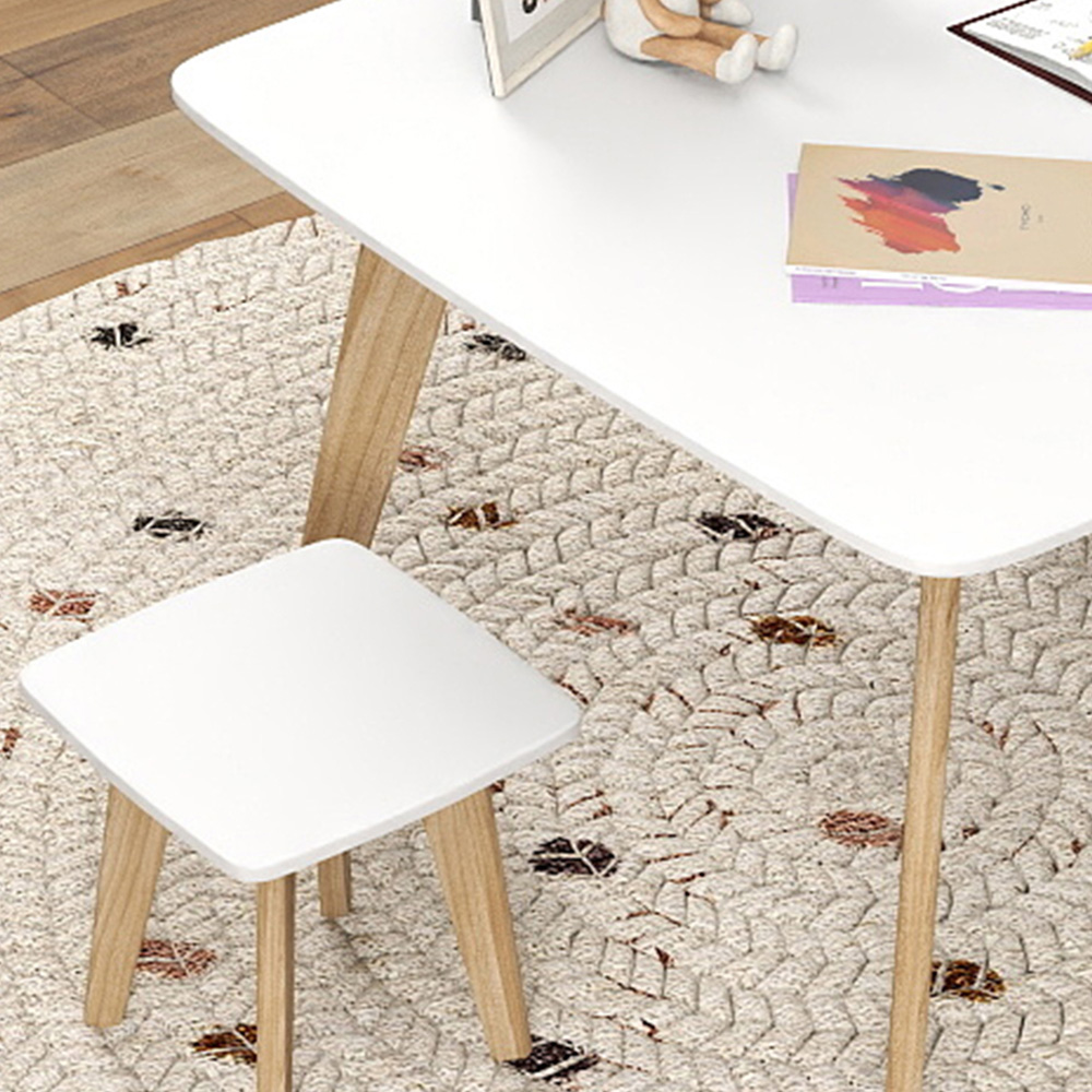 AIYAPLAY 2 Seater White Kids Table and Chair Set Image 3