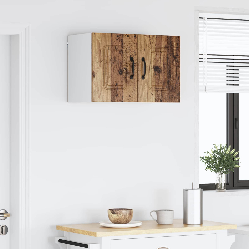 vidaXL Kalmar Single Door Old Wood Wall Mounted Kitchen Cabinet Set of 2 Image 9