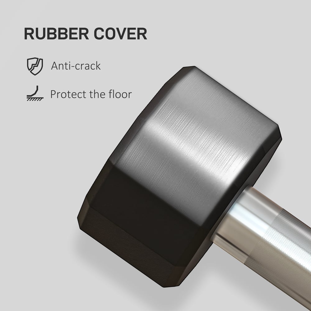 SPORTNOW 12 Sided Shape Dumbbell Set 2kg 2 Pack Image 5