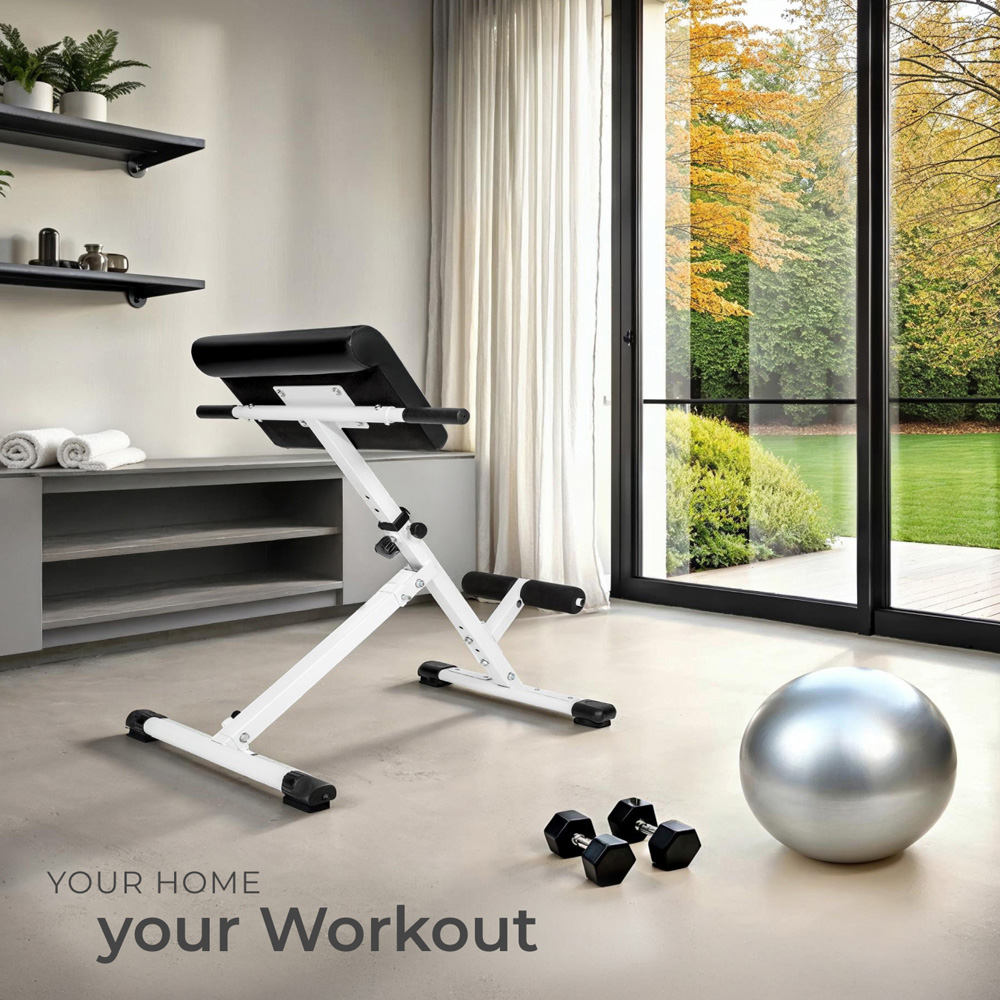 tectake Coleman Foldable Hyper Back Extension Bench Image 2