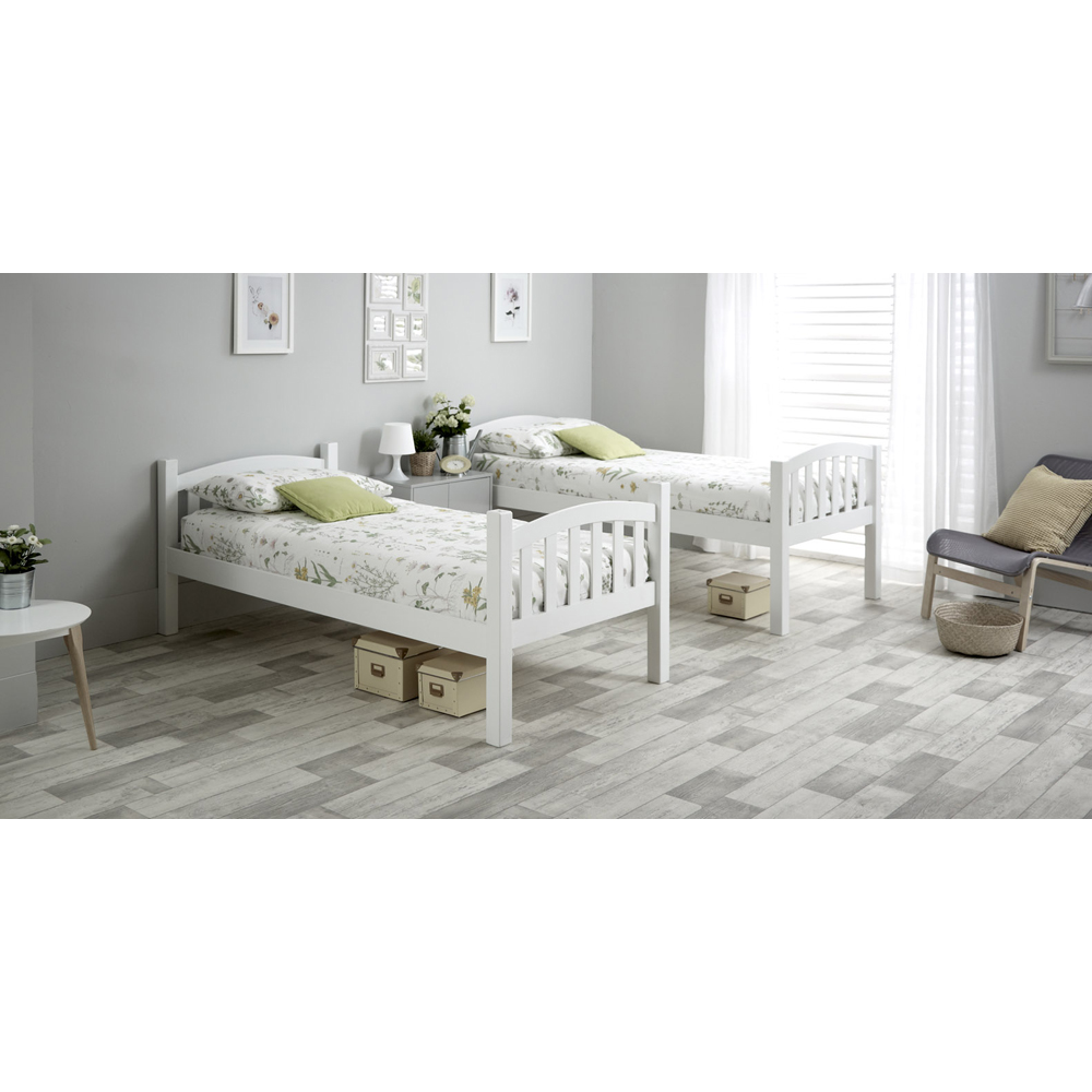 Mya White Bunk Bed with Pocket Mattresses Image 5