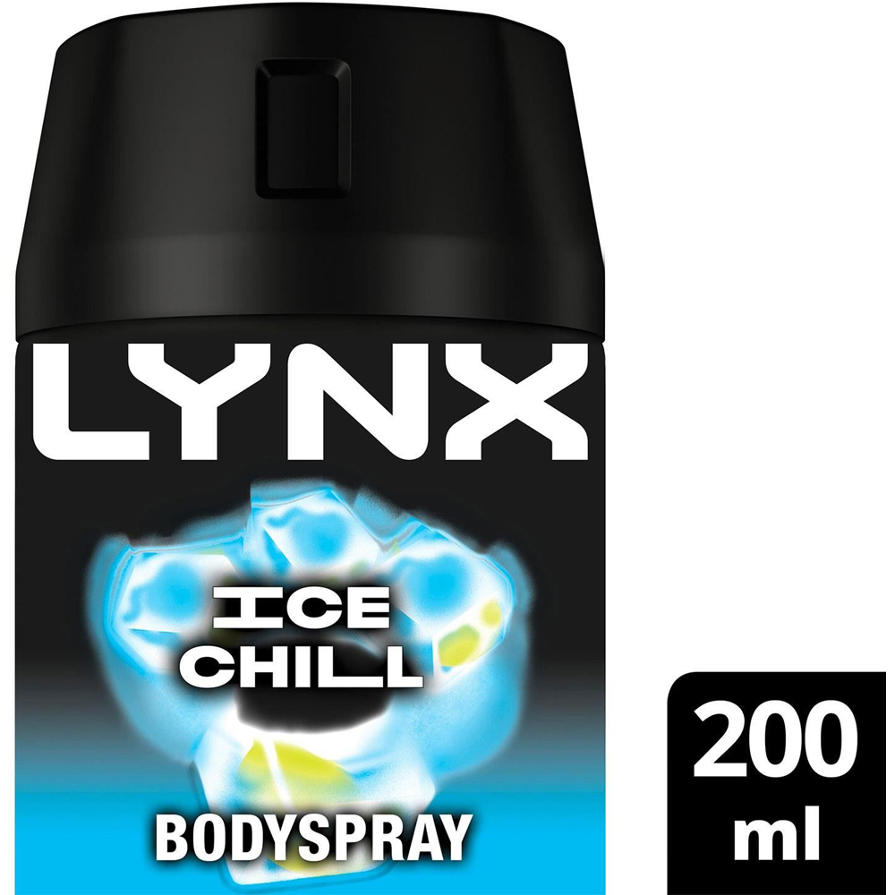 Lynx Ice Chill Iced Mint and Lemon 48H Protection Deodorant Body Spray 200ml 36 Pack Image 4