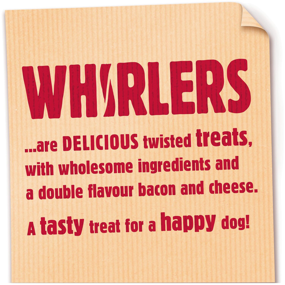 Bakers Bacon and Cheese Whirlers Adult Dog Treat 130g Image 3