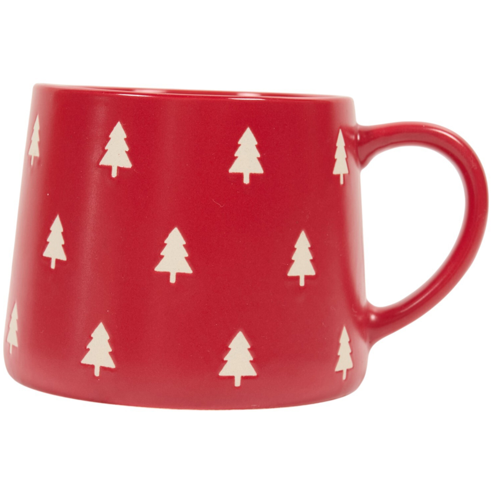 Merry Christmas Bow or Red Trees Mug Image 5