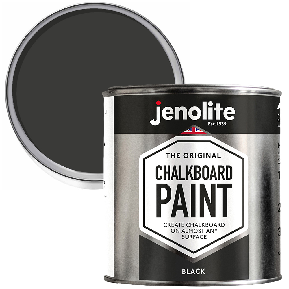 Jenolite Chalkboard Paint Black 500ml Image 1