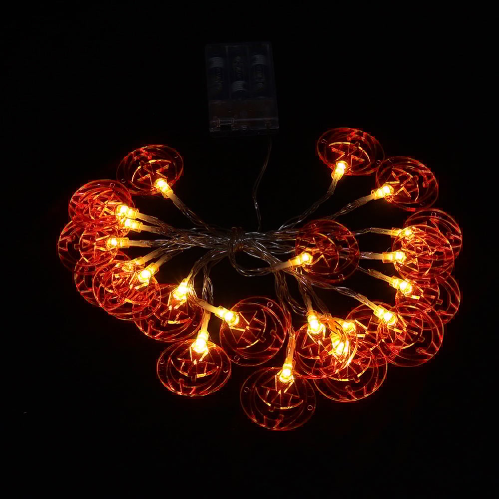 Living and Home 3m Halloween Smiley Pumpkin 20 LED String Light Image 4
