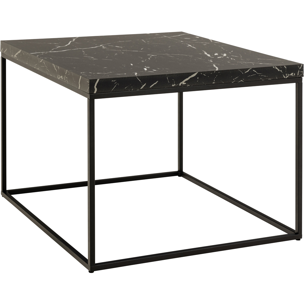Florence Barossa Black Marble Marquina Square Coffee Table Image 2