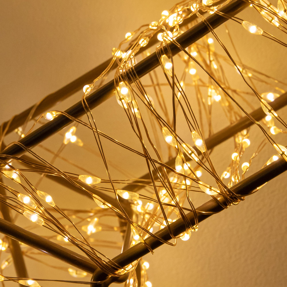 Samuel Alexander 1800 Warm White LED Light-Up Gold Christmas Galaxy Star 58cm Image 2