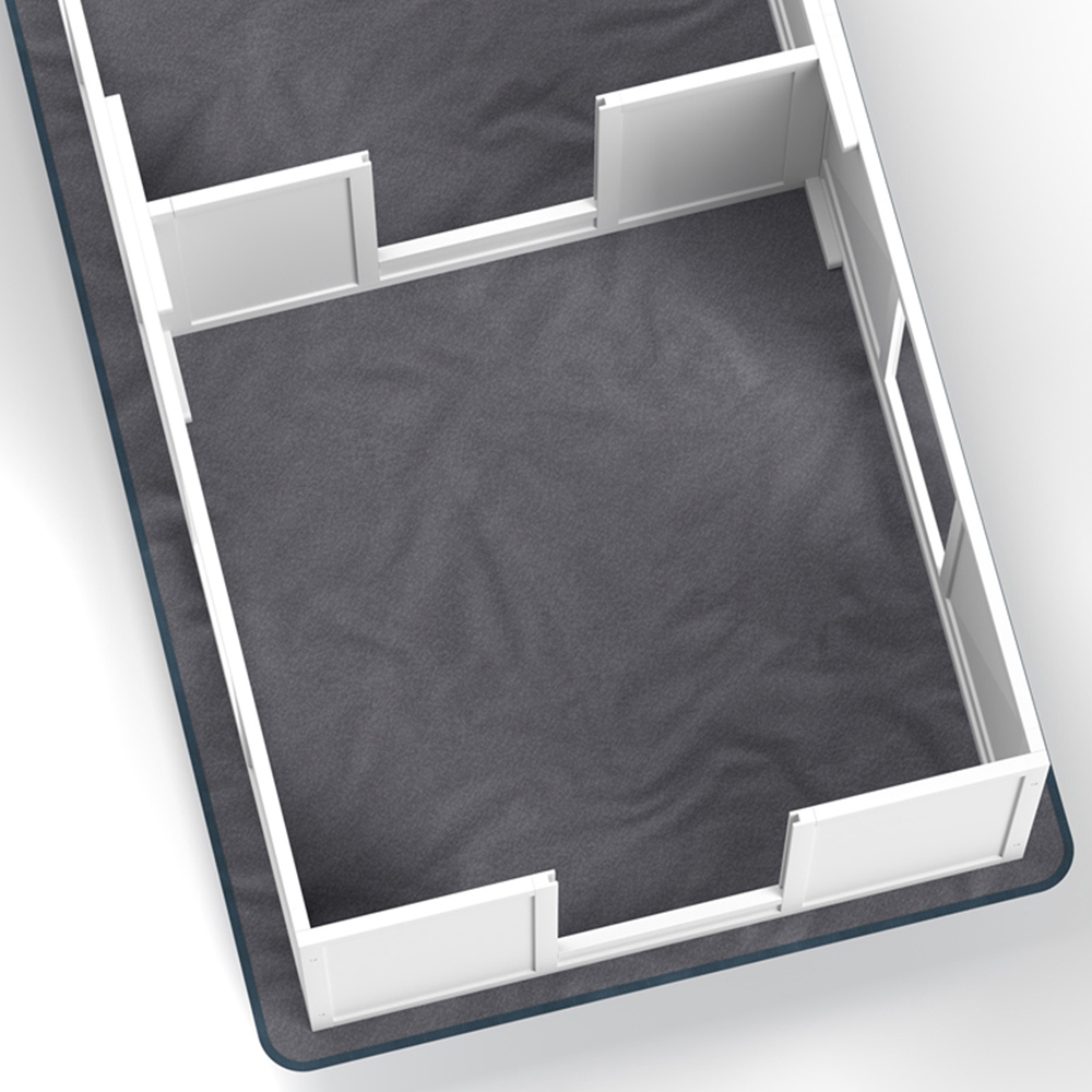 PawHut Medium Two Room Dog Whelping Box with Whelping Pad Image 3