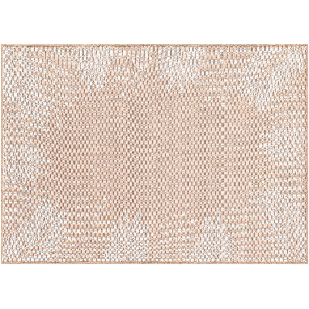 Louisiana Terracotta Fern Indoor Outdoor Rug 80cm Image 1