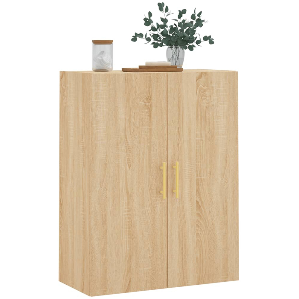 vidaXL 2 Door Brown Sonoma Oak Wall Mounted Cabinet Image 3