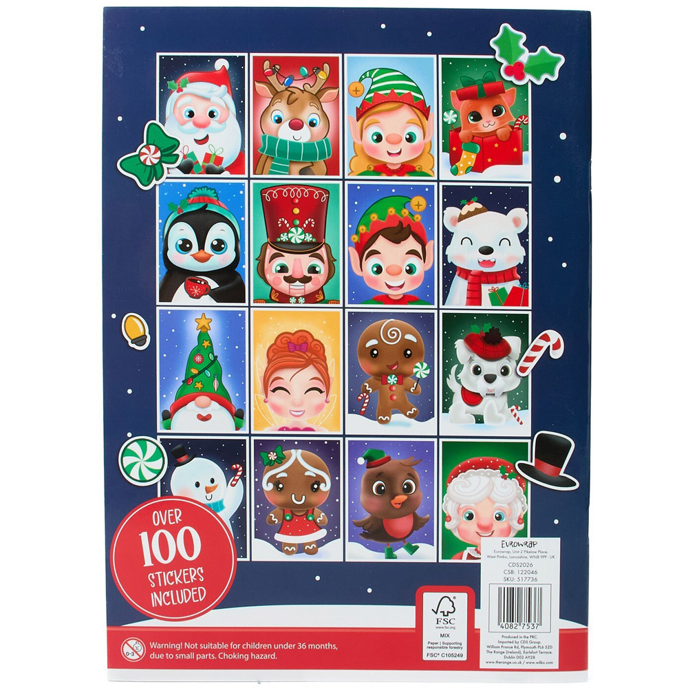 Christmas Edition Make a Face Sticker Book Image 4