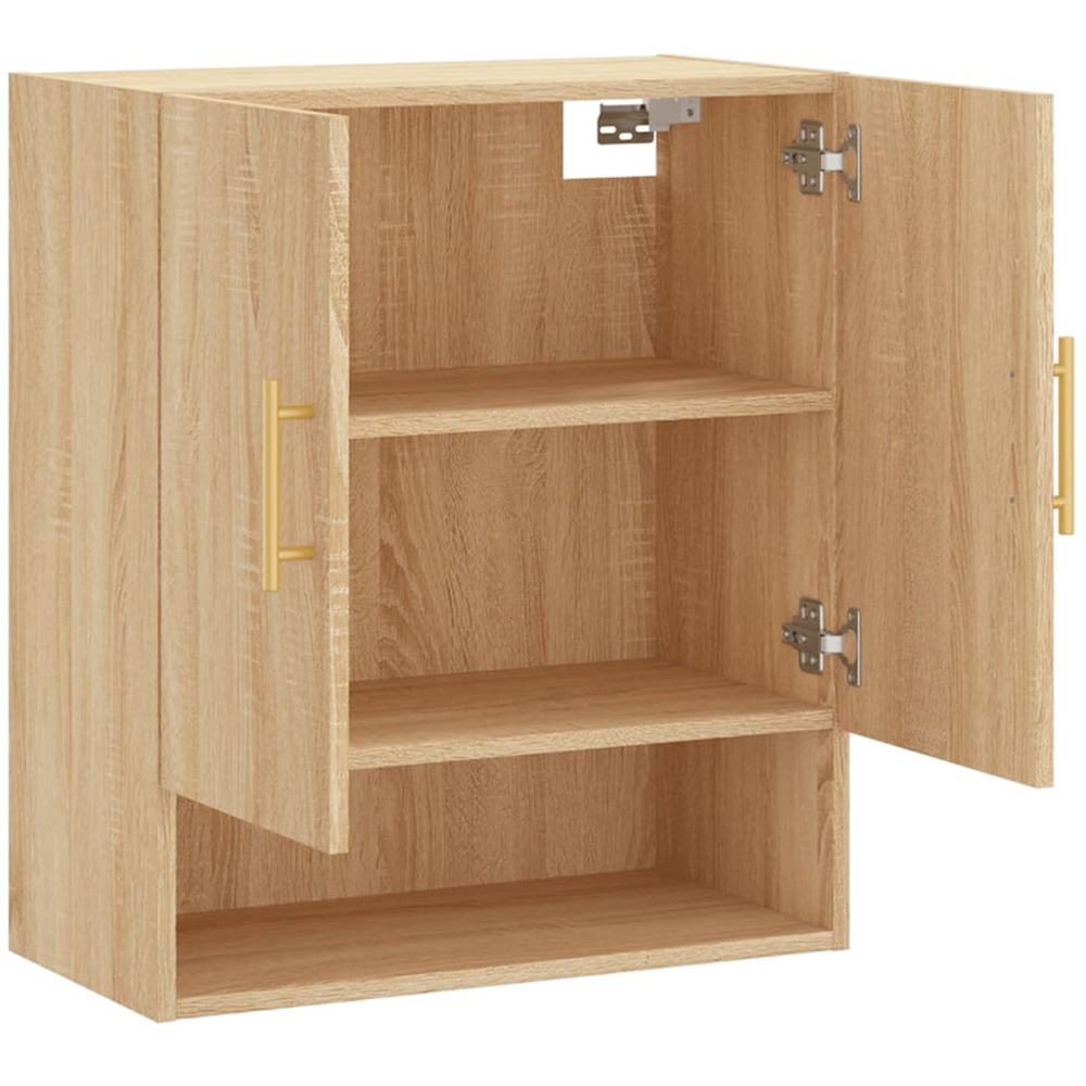 vidaXL 2 Door Single Shelf Sonoma Oak Wall Cabinet Image 6
