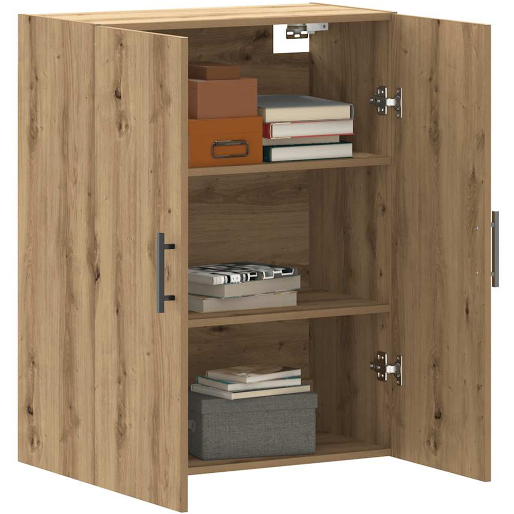 vidaXL 2 Door Brown Artisan Oak Wall Mounted Cabinet 2 Pack Image 3
