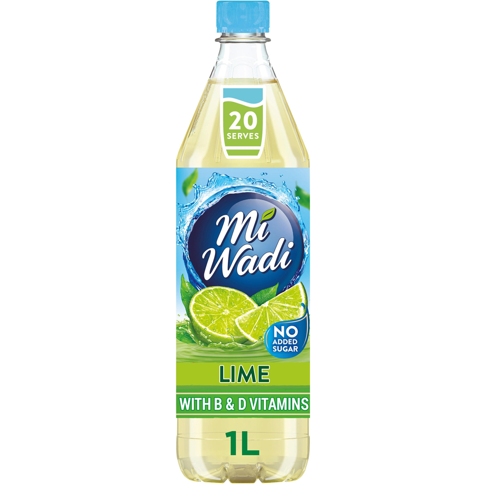 MiWadi Lime Squash No Added Sugar 1L Image