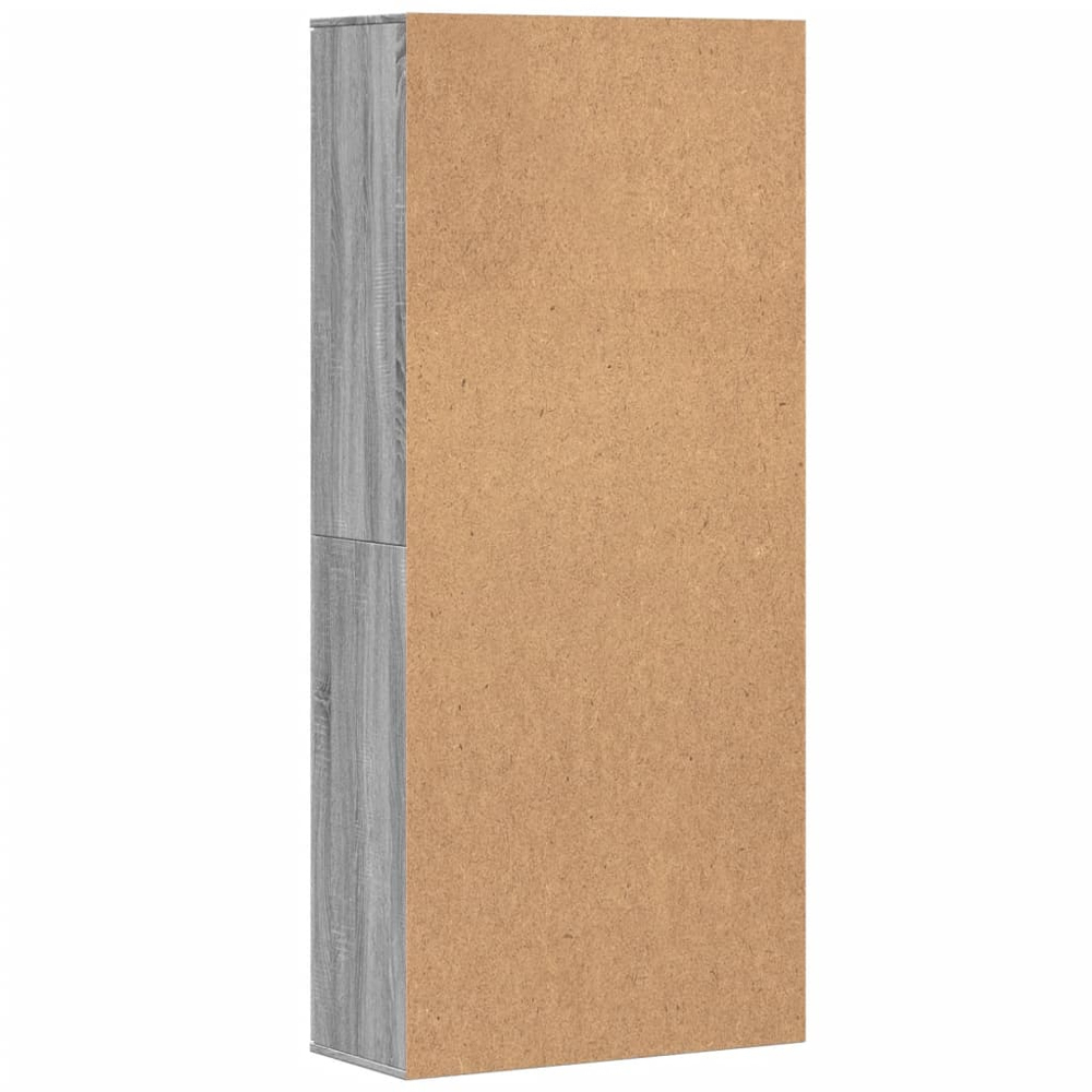 vidaXL 2 Door Grey Sonoma Oak High Cabinet Image 5