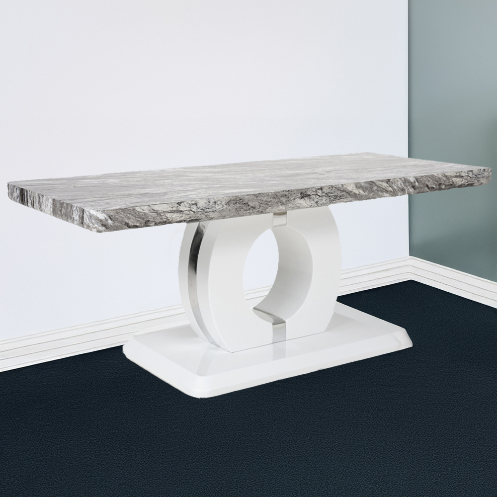 Neptune Marble Effect Coffee Table Image 1