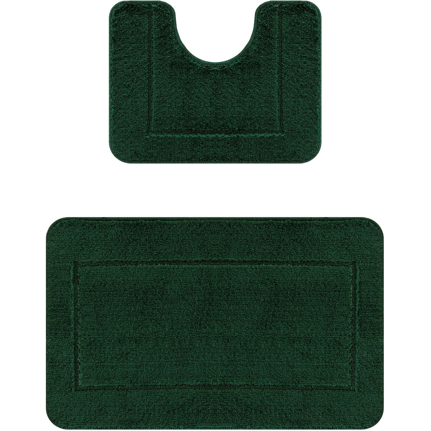 Chelsea 2 Piece Bath Mat Set - Emerald Image 1