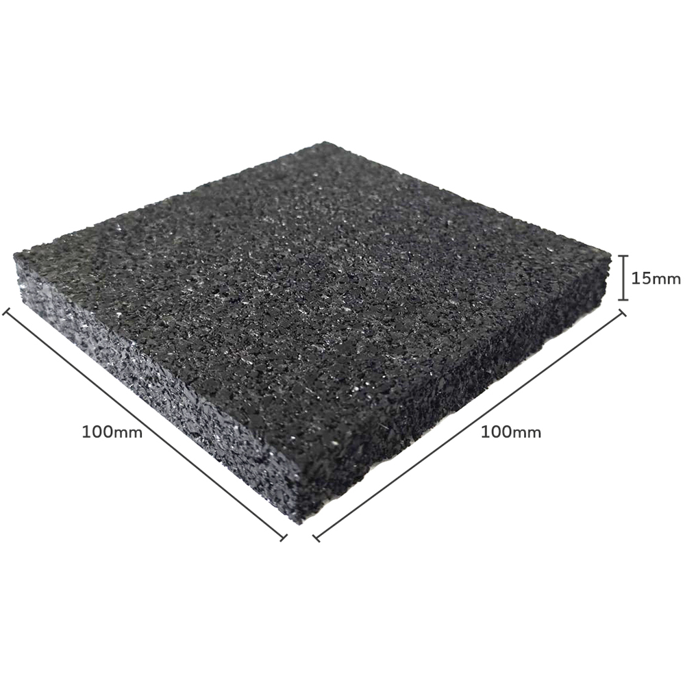Rubber Anti-Vibration Pad 100 x 100 x 15mm 8 Pack Image 5