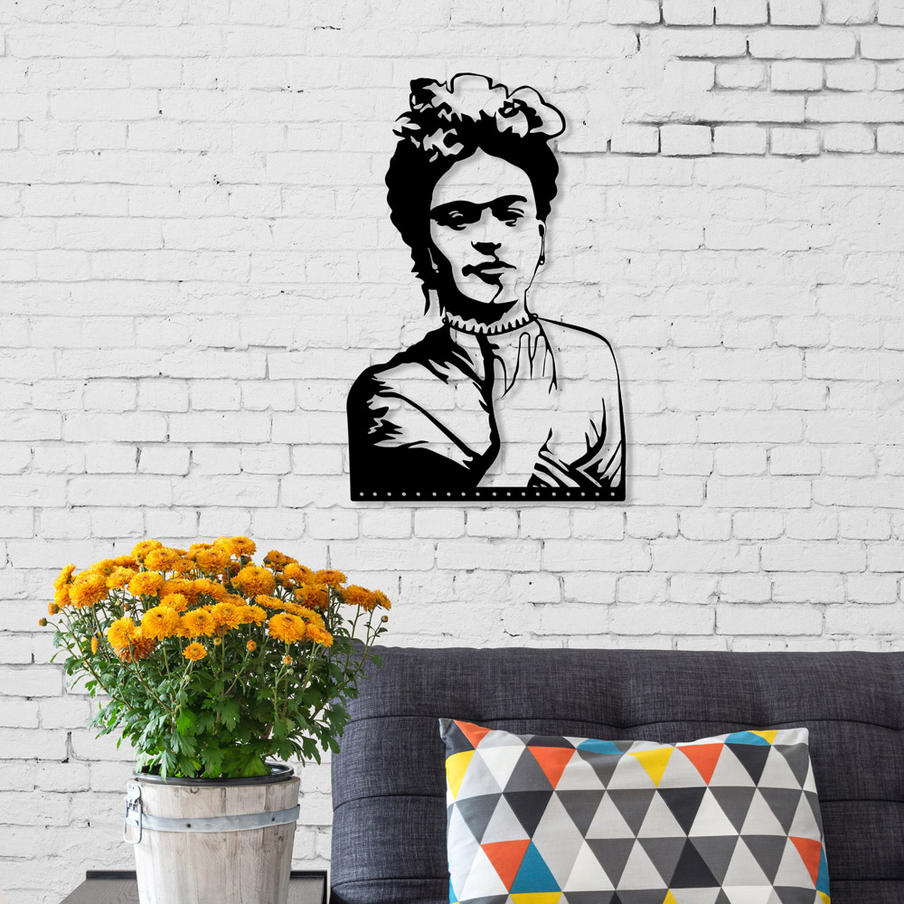 Decortie Black Metal Frida Wall Art No 15 Image 2