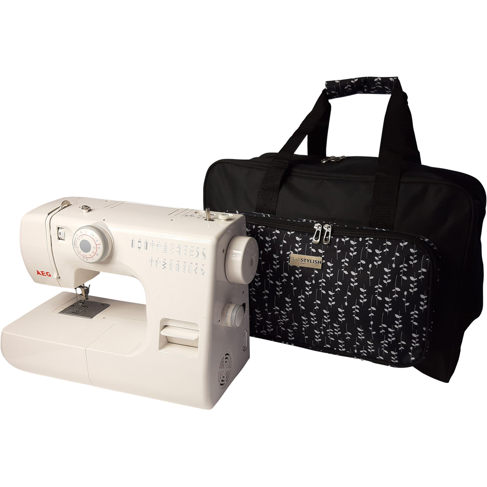 Sewing Online PT660-BLK-SPRIG Black Sprig Sewing Machine Bag 33 x 45.7 x 20.32cm Image 2