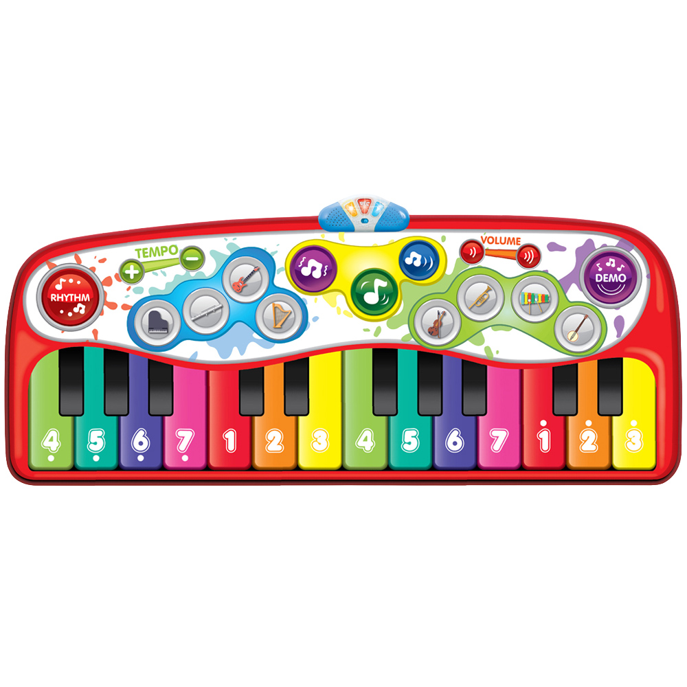 Winfun Disco Beat Bop Step-to-Play Jumbo Kids Piano Mat Image 1